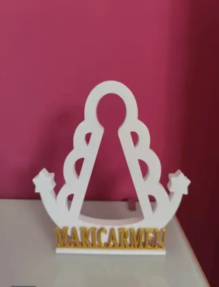 Virgen del Rocío corona personalizada