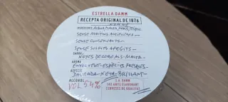 Bicchieri con sottobicchiere Estrella Damm