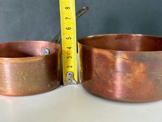 2 Cazos Cobre Pequeños