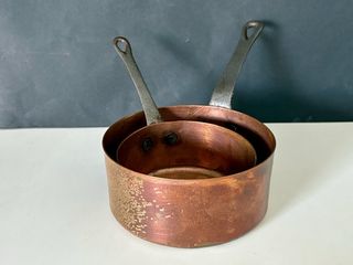 2 Cazos Cobre Pequeños