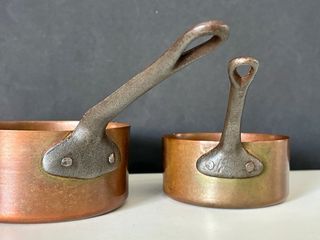 2 Cazos Cobre Pequeños