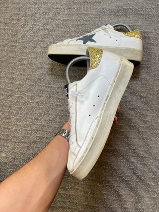 Golden Goose Talla 40 Blanco y Dorado