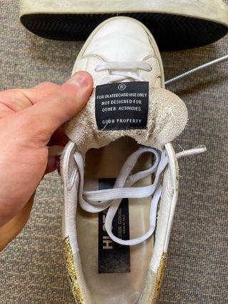 Golden Goose Talla 40 Blanco y Dorado