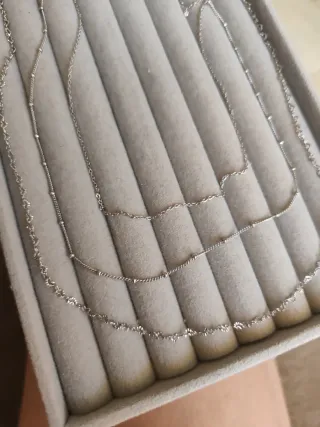 Cadenas de plata varios largos