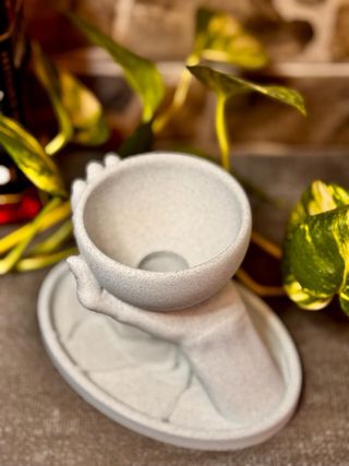 Vaso Piante Mano Marmo