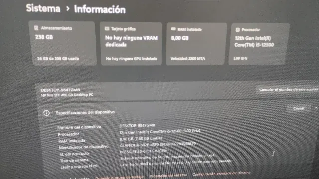 Ordenador de Oficina HP PC afbeelding 4
