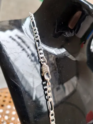 Collana Argento Figaro Nuova Mai Usata