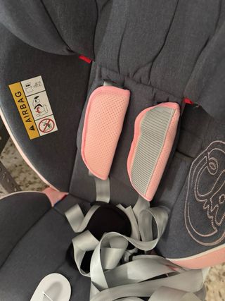 Silla coche grupo 1/2/3 rosa