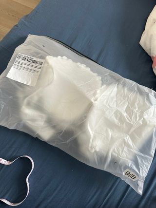 Sujetador encaje blanco 90B