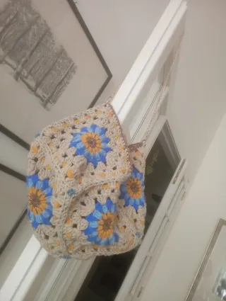 Borsa uncinetto granny square