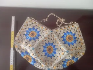Borsa uncinetto granny square