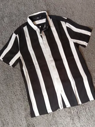 Camicia Bershka righe bianco nero