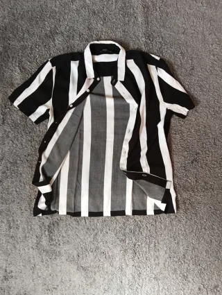 Camicia Bershka righe bianco nero