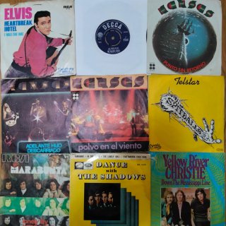 Lote ROCK 9 vinilos. Elvis, Kansas, rolling stones
