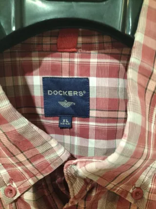 Camisa Dockers cuadros roja XL