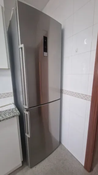 Nevera combi acero inoxidable siemens