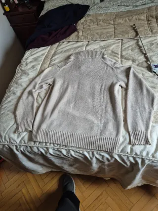 Jersey de punto color beige