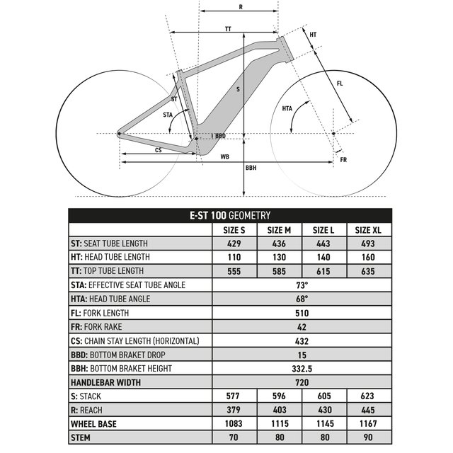 Bicicleta eléctrica MTB Rockrider E-ST 100 Blanco Rojo