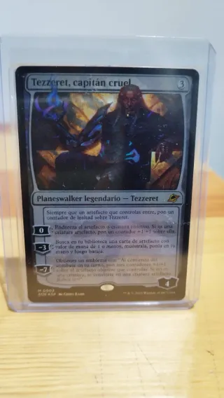 Carta Magic Tezzeret Capitán Cruel Foil Castellano