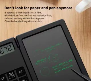 Calcolatrice LCD con tavoletta scrittura
