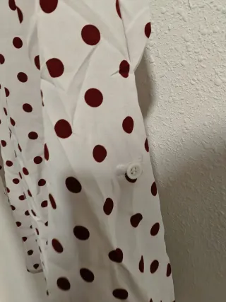 Blusa lunares granate MSD fashion Talla M