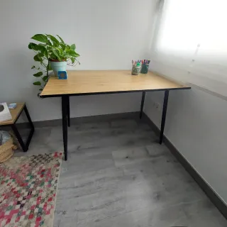 Estantería Roble y Metal 70 x 178 x 30 cm