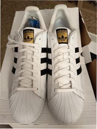 Adidas Superstar Talla 41 Blanco y Negro