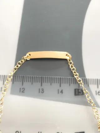 Pulsera bebé oro nueva