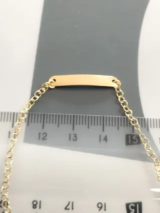 Pulsera bebé oro nueva