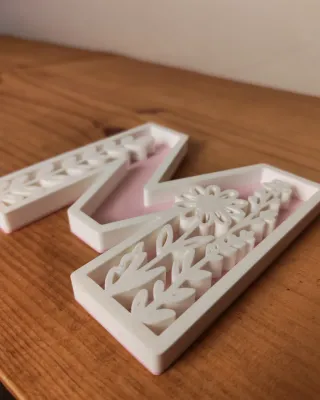 Letra decorativa personalizada