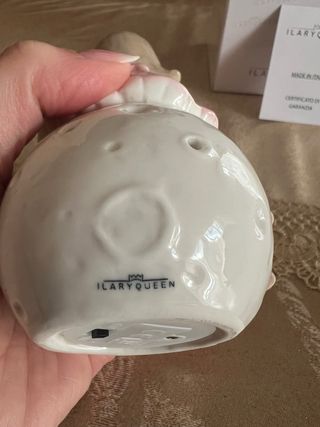 Statuetta Ilary Queen porcellana stella LED