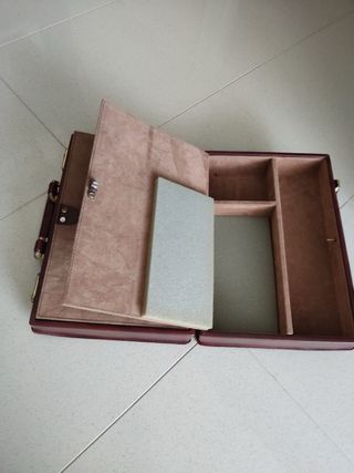 Maletín antiguo médico piel marrón