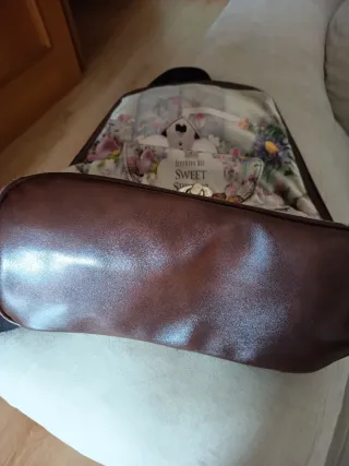 Mochila vintage floral