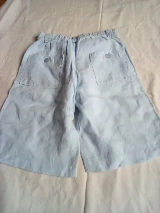 Pantalones cortos niño azul claro