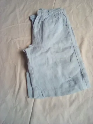 Pantalones cortos niño azul claro