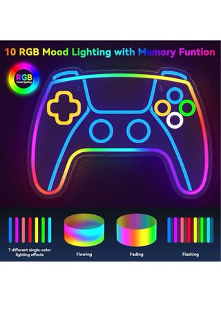 Letrero Neón LED Gaming Controlador