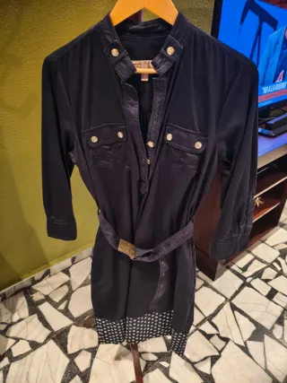 Vestido camisero azul marino Pedro del hierro