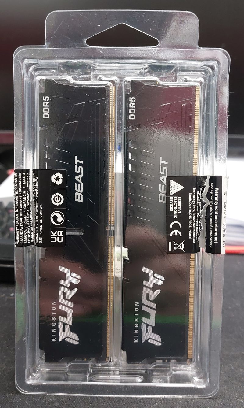 Kit de memoria RAM Kingston Fury DDR5 32GB 6000MHz CL36 (2x16GB) afbeelding 2