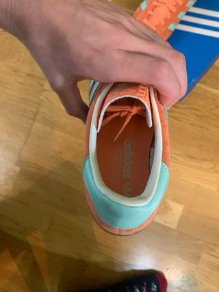 Adidas Gazelle Indoor Naranja y Turquesa