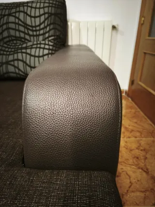 Sofá Chaise Longue El Corte Inglés + 2 Pufs