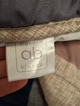 Edredón individual geométrico reversible