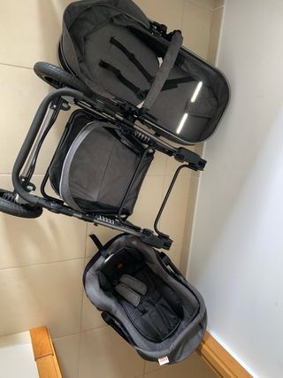 Cochecito Zizito 3 en 1 Gris