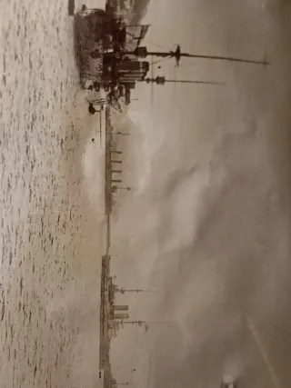 Foto original naval militar acorazados Gibraltar