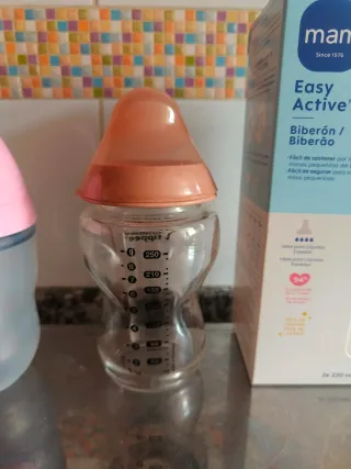 Pack 4 Biberones (Mam, Tommee Tippee y Happy Mami)