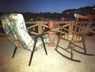 OFERTA sillón y butaca vintage