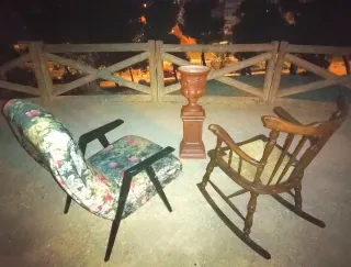 OFERTA sillón y butaca vintage