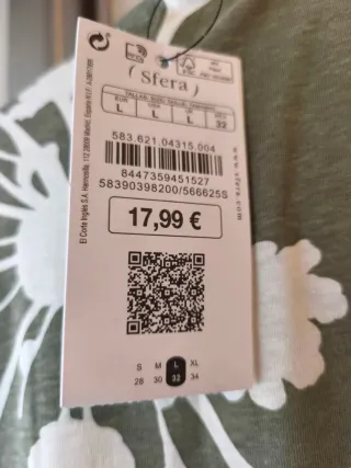 Vestido largo estampado floral. Talla L