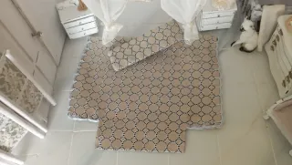 Set Letto Miniatura 1:12 Copriletto e Cuscino