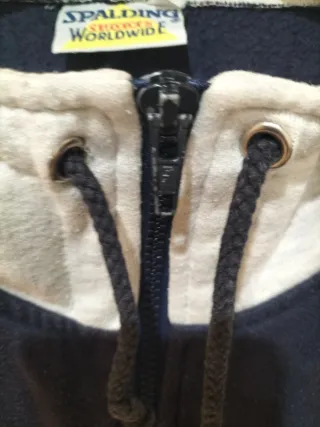 Sudadera Spalding Talla L Azul y Gris