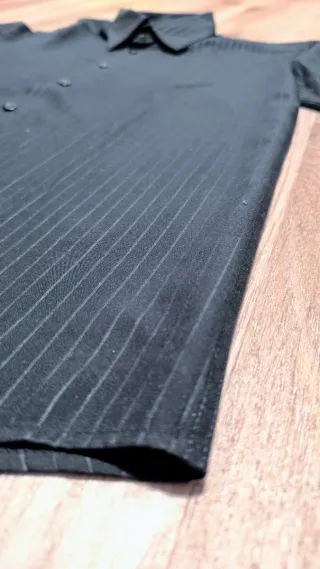 Camisa de rayas negra Talla L